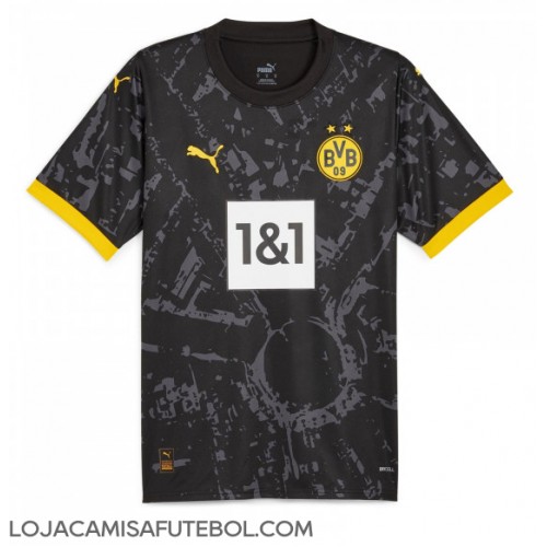 Camisa de Futebol Borussia Dortmund Equipamento Secundário 2023-24 Manga Curta